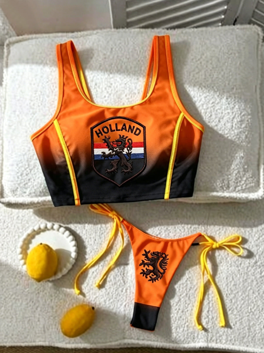 Women's Vacation Two-Piece Bikini Set Swimwear