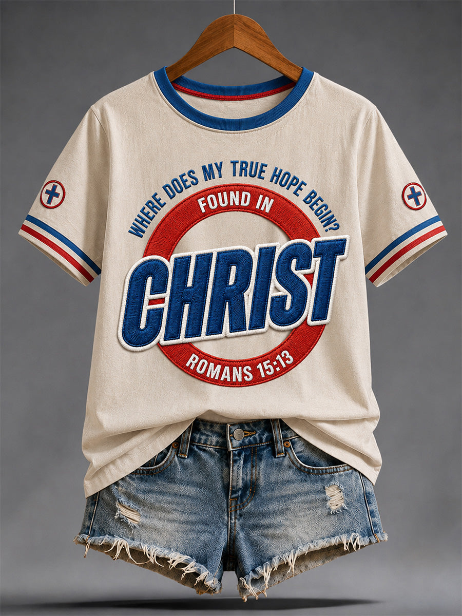 Women's  Funny Christian Jesus Print Casual Tee