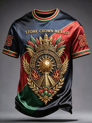 Men's Mexico Pride Art Printed T-shirt