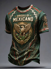 Men's Mexico Pride Art Printed T-shirt