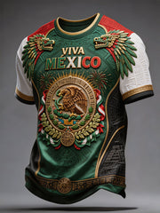 Men's Mexico Pride Art Printed T-shirt
