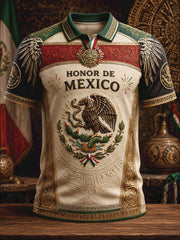 Men's Mexico Pride Art Printed Casual Tops