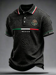 Men's Mexico Pride Art Printed Casual Tops