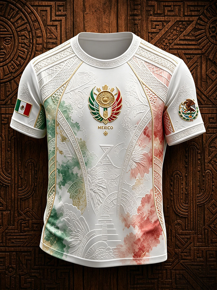 Men's Mexico Pride Art Printed T-shirt
