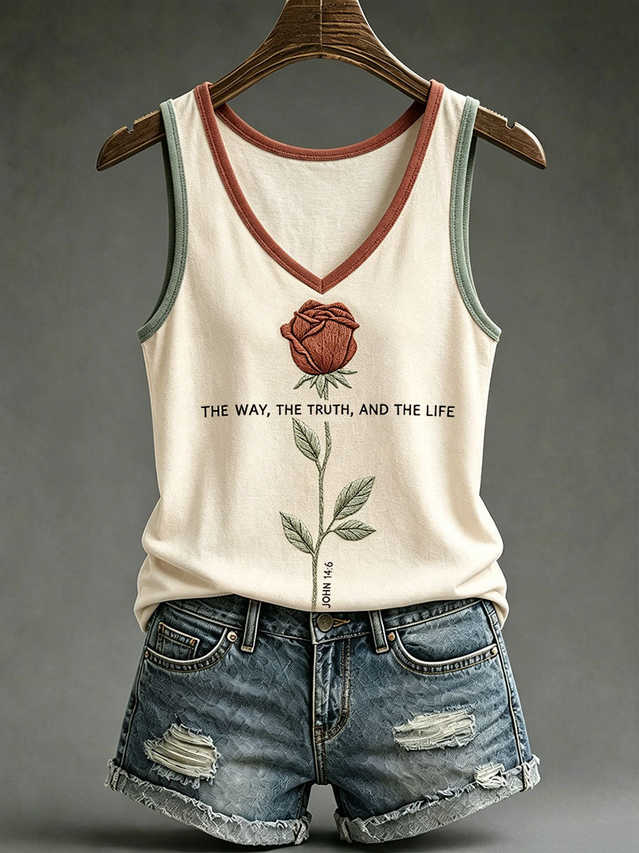 Women's 'The way, the truth, and the life' tank vests