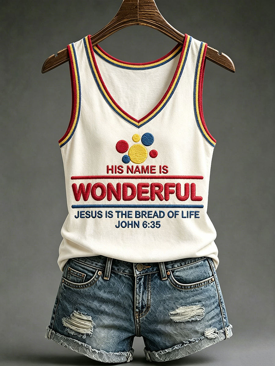 Women's 'Jesus Is The Bread Of Life' Tank Vests