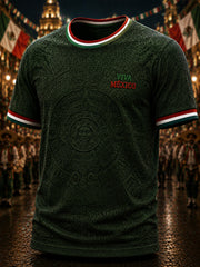 Men’s Mexican Independence Day Printed Casual Short-Sleeve T-Shirt