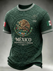 Men’s Mexico Independence Day Print Casual Short-Sleeve T-Shirt