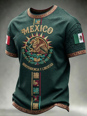 Men’s Mexico Independence Day Print Casual Short-Sleeve T-Shirt