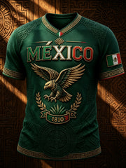 Men’s Mexico Independence Day Print Casual Short-Sleeve T-Shirt