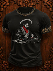 Men's Mariachi Music Lover Mexico Art Printed T-shirt
