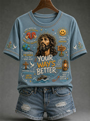 Women's Your  Way's Better Print Casual Tee