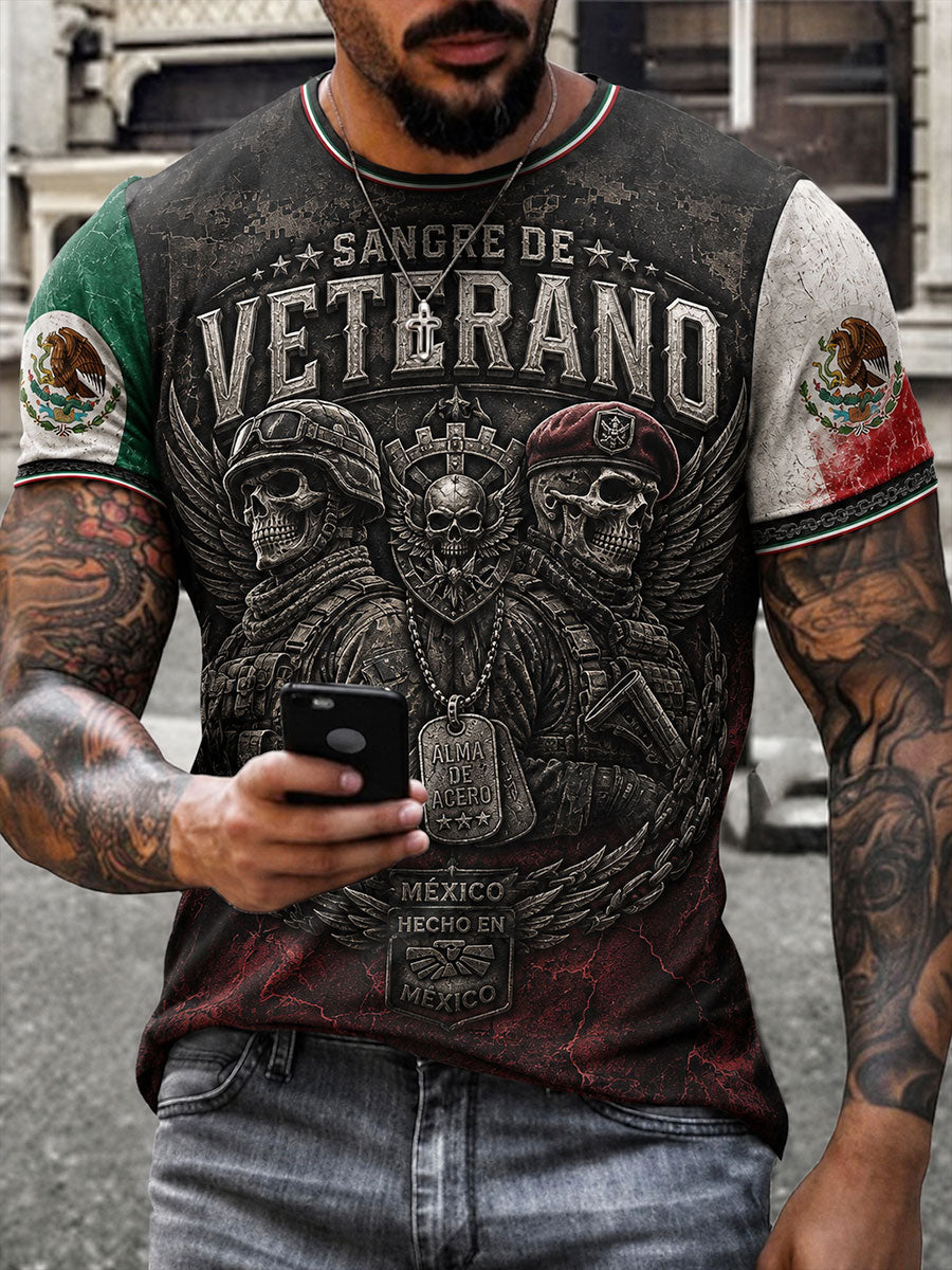 Men's Mexico Orgullo Veteran Printed T-shirt