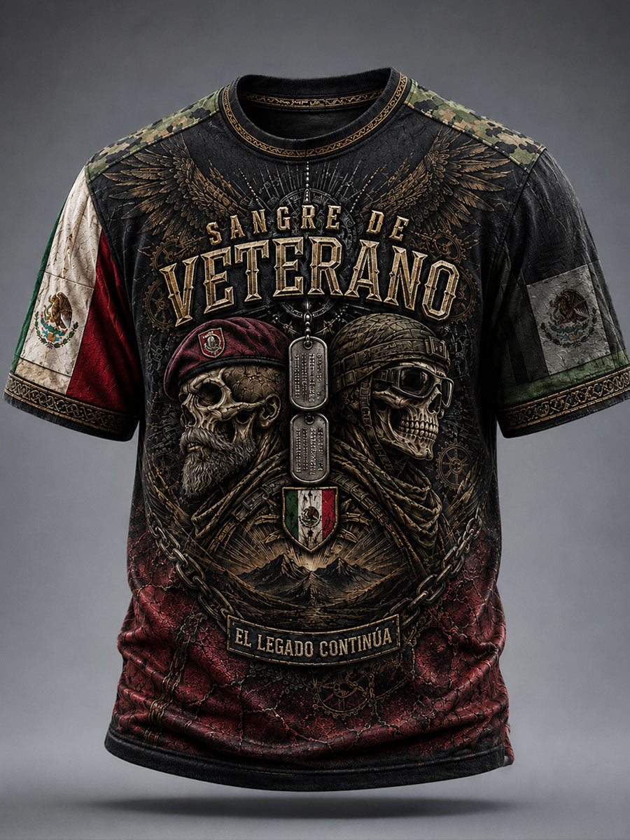 Men's Mexico Orgullo Veteran Printed T-shirt