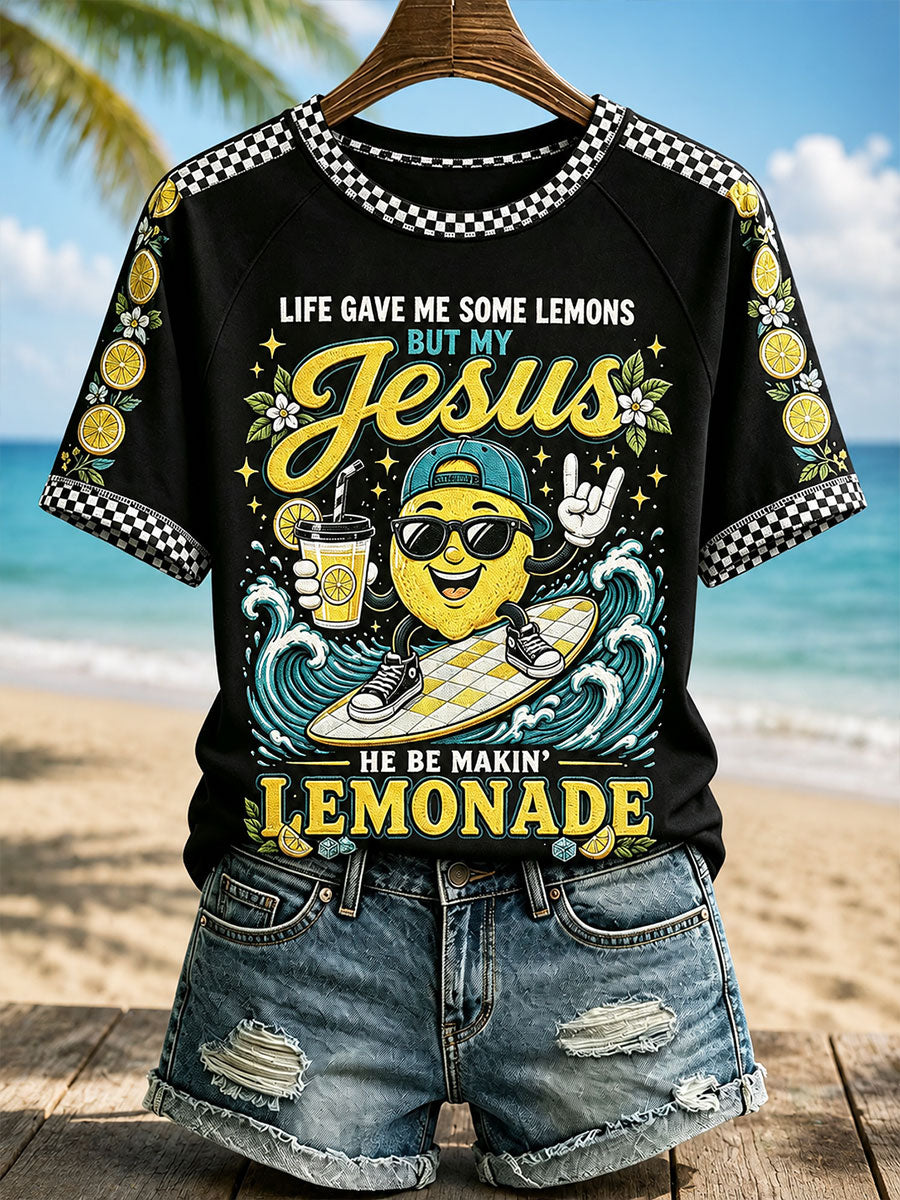 Women's"Life gave me some lemons, but my Jesus is making lemonade" Christian T-shirts