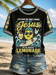 Women's"Life gave me some lemons, but my Jesus is making lemonade" Christian T-shirts