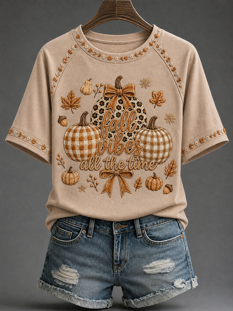 Women's Christian Fall Printed Casual T-Shirt