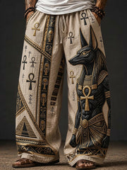 Men’s Ancient Egyptian Ra God of the Sun Art Print Loose Drawstring Waist Pants