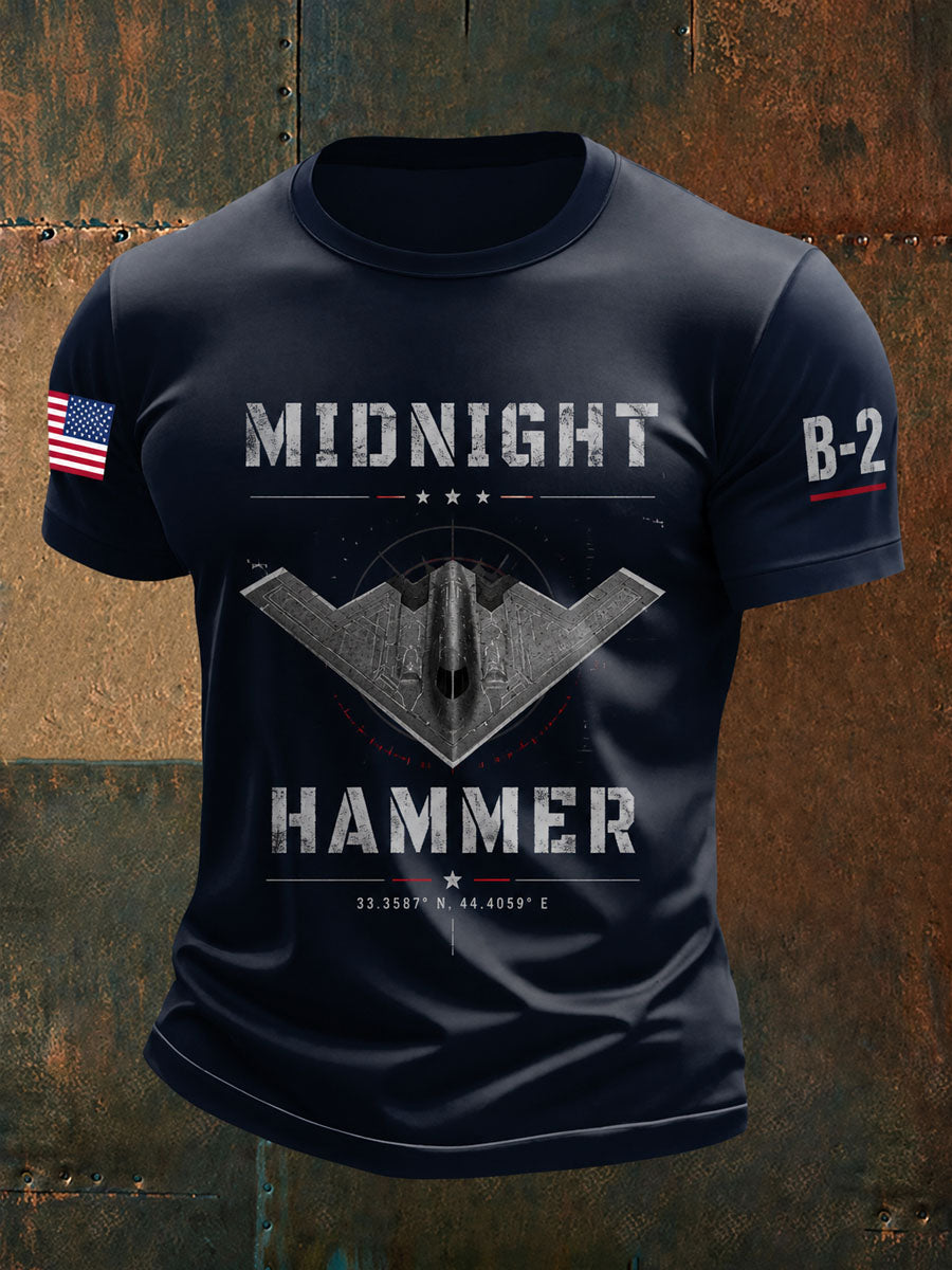 Men’s American Air Force Print Casual Short-Sleeve T-Shirt