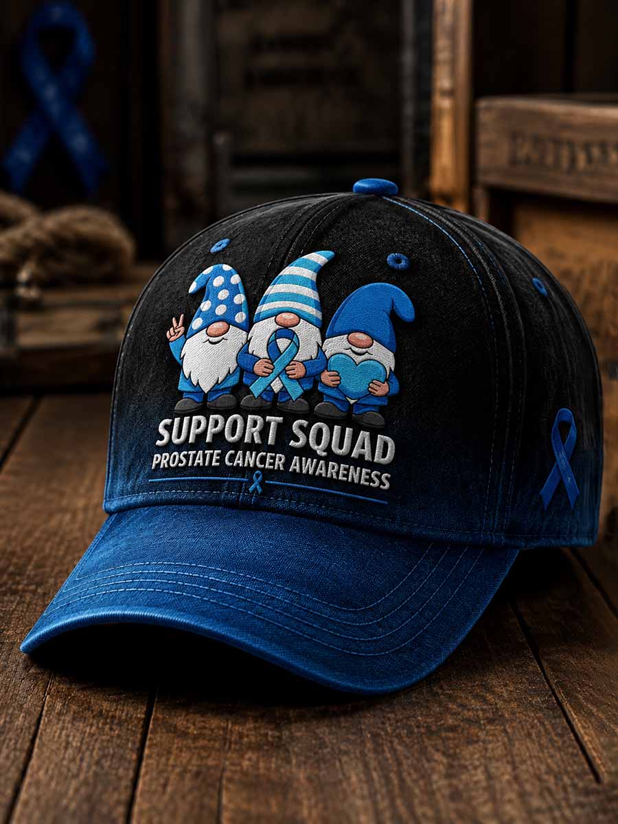 Unisex Retro Prostate Cancer Awareness Print Casual Hat