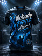 Men‘s Retro Prostate Cancer Awareness Print Casual T-Shirt