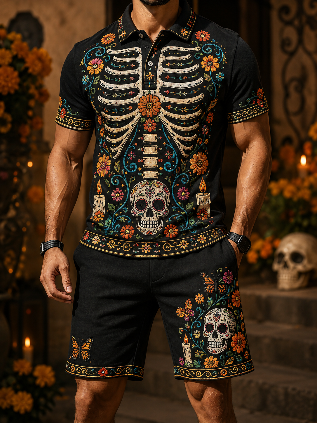 Conjuntos para el Día de los Muertos de hombre