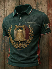 Camisetas casuales con estampado artístico del Día de la Independencia de México para hombre