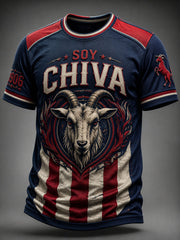 Camiseta casual estampada de fútbol masculino Chivas de Guadalajara