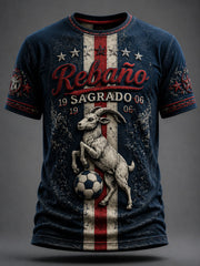 Camiseta casual estampada de fútbol masculino Chivas de Guadalajara