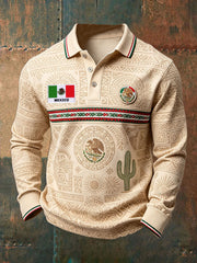Camisetas casuales con estampado artístico del Día de la Independencia de México para hombre