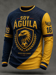 Camiseta casual de la impresión del equipo de las Américas del fútbol de los hombres