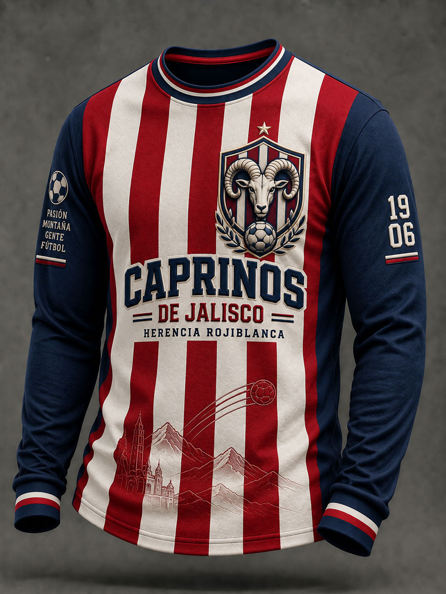 Camiseta casual estampada de fútbol masculino Chivas de Guadalajara