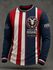 Camiseta casual estampada de fútbol masculino Chivas de Guadalajara