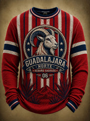 Hombres Fútbol Guadalajara Chiva Impreso Casual camiseta larga