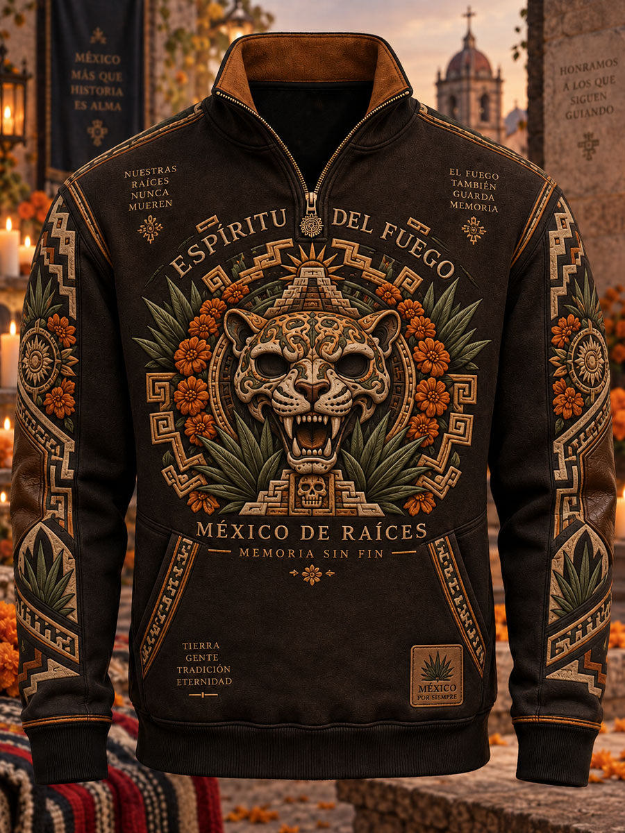Hombres Día de los Muertos Imprimir Casual Sudadera