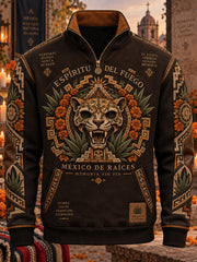 Hombres Día de los Muertos Imprimir Casual Sudadera