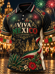 Hombres Mexican Independence Day Camiseta de manga corta