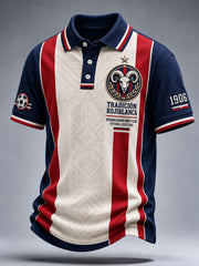 Polo casual con estampado de fútbol Guadalajara para hombre