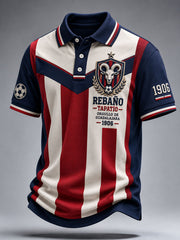 Polo informal con estampado de fútbol de Guadalajara para hombre