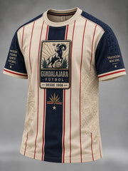 Camiseta Casual con Estampado de Fútbol Guadalajara para Hombre