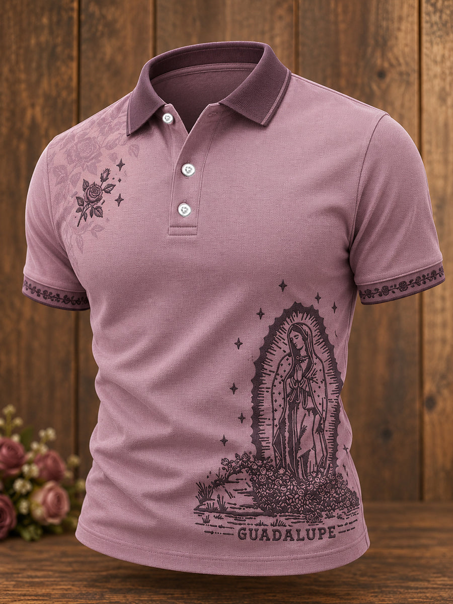 Camisetas casuales con estampado artístico para amantes de la fe, Día de Nuestra Señora de Guadalupe, para hombre