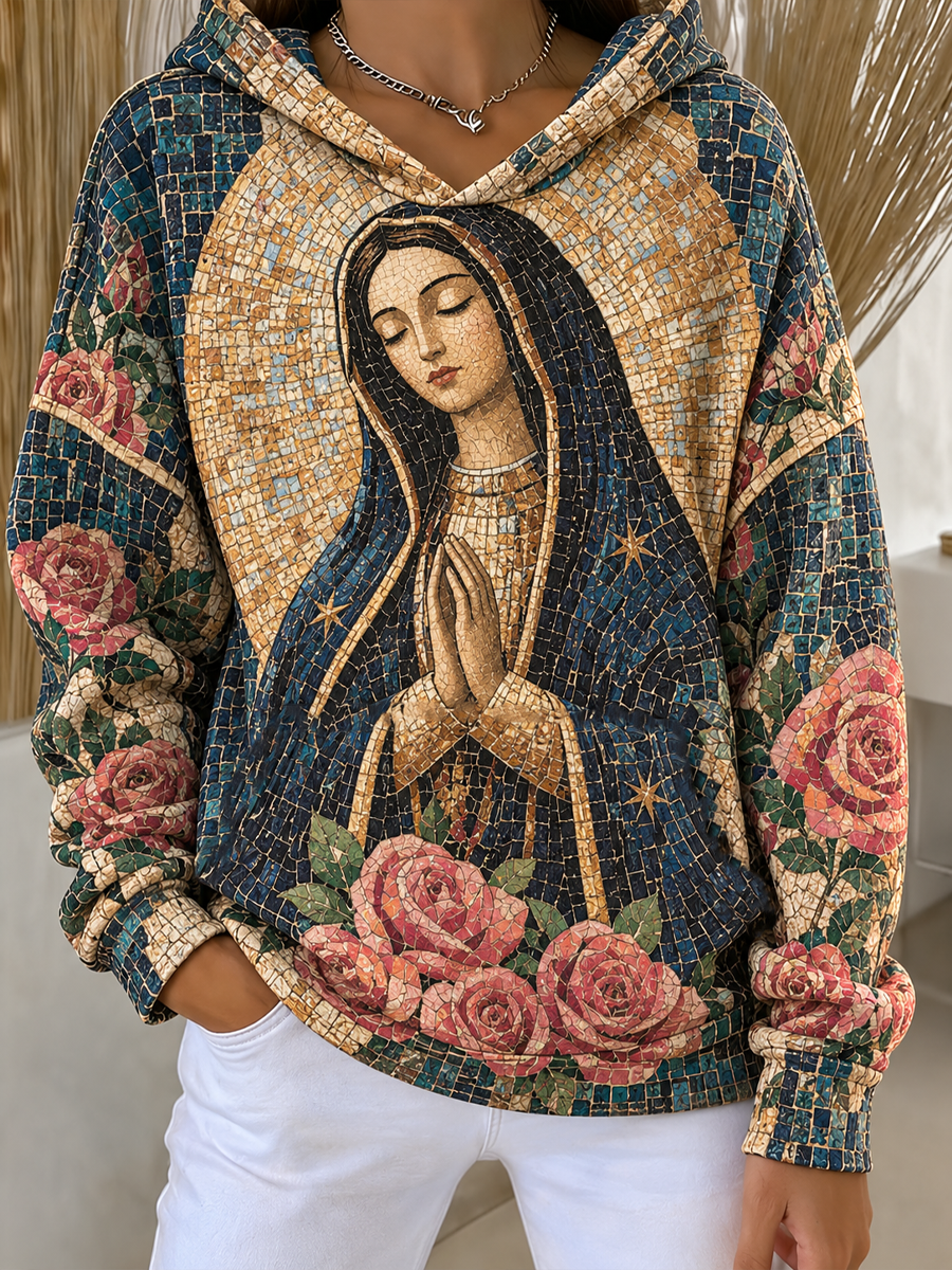 Fiesta de las mujeres de Nuestra Señora de Guadalupe arte Impreso Sudaderas