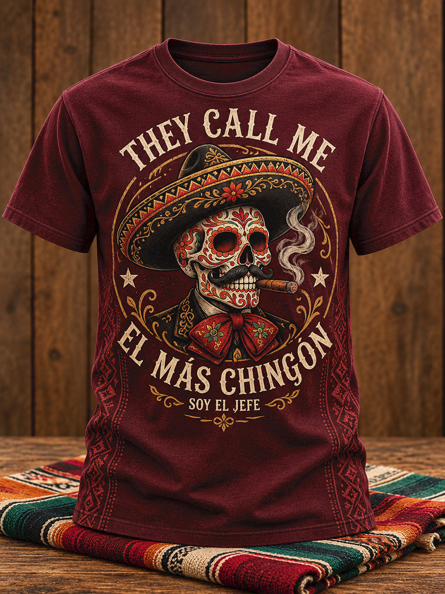 Camiseta con estampado The Most Badass para hombre